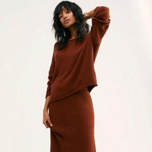 Free People - SET - Sweater + Skirt